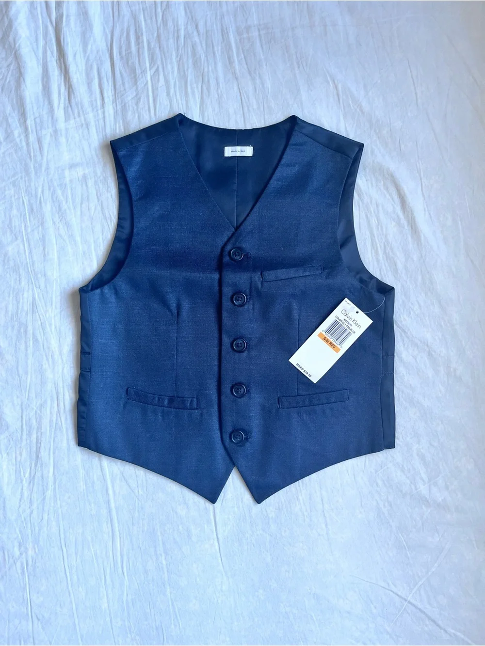 navy kids vest & pants set